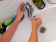フェラチオ, 顔射, 赤毛, シャワー, ティーン