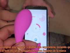 With His Cellphone He Can Control This Honey Play Box Vibrator To Fuck My Ass. Get 20% Off With Code: Sado