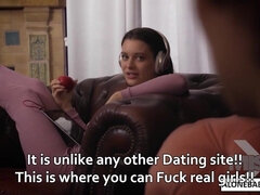 Busty Brunette Lana Rhoades Watching Porn With StepBrother - amateur hardcore