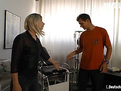 Gorgeous German Babe Goes To The Doctor For Her Dick Appointment