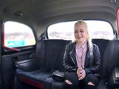 Fake Taxi Shy blonde teen with natural tits