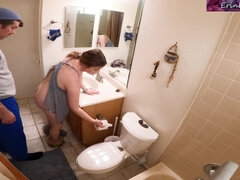 Erin Electra And Matthias Christ - Stepmom Catches Her Stepson Masturbating And Joins In!