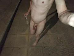 Grote lul, Fetisj, Homo, Grieks, Naakt, Buiten, Openbaar, Mager