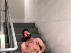 I love to masturbate on the stairs