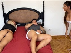 Almost caught, big cumshot, suck