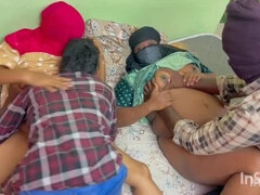 Couple, Conversation vulgaire, Famille, Le plan cul à quatre, Indienne, Suçant, Echangistes, Épouse