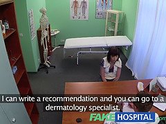 Naughty patient gets oral and fucked by fakehospital doctor in public