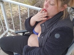 Smoking cigarette, smoking, milf