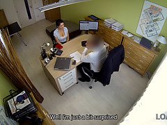 面接, 茶髪の, オナニー, 淫乱熟女, お金, オフィス, オマンコ, ティーン