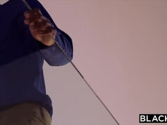 黒人, 茶髪の, バック, 開帳, 異人種間, オイル, ショートヘア, タトゥー