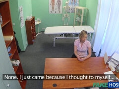 Hot blonde MILF with short hair gets a thorough check-up & intense fuck from the doctor