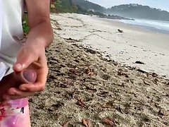After anal sex with this milf, I cum in front of everyone