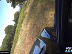 Tetas Grandes In Outdoor Sex In The Car A Rich Anal Creampie!!!