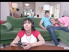 Большие сиськи, Блондинки, Парочка, Семья, Милф, Мамочка, Оргазм, Мачеха