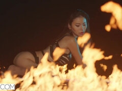 Hot Asian babe lives out her wildest fantasies - Rae lil black loves deepthroat and erotic hardcore