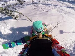 Amateur Sex Porn Arousing Girl Sex In Forest At Ski Resort Part160fps - Outdoor