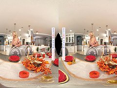 Demi hawks & Alexis Malone get naughty in virtual Thanksgiving dinner with bigdick action