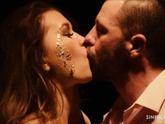 Bioscoop, Stel, Vrouw, Hardcore, Hd, Likken, Kut duiken, Tieten likken