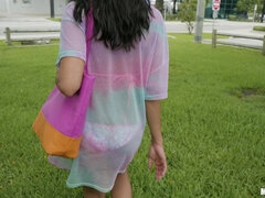 Amateur, Americano, Culo, Chica, Latina, Tetas naturales, Al aire libre, Realidad