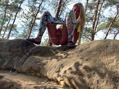 Kont, Blond, Diep in de keel, Vrouw, Fetisj, Tepels, Pissen, Kut duiken