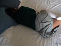 Gros cul, Sucer une bite, Brunette brune, Éjaculation interne, Fétiche, Doigter, Pov, Chatte