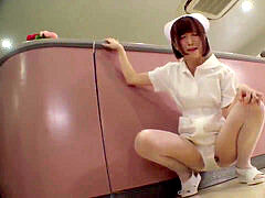 Asiático, Mamada, Corridas, Linda, Médico, Pezones, Enfermera, Chupando