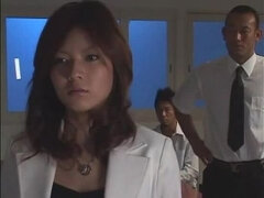 フェラチオ, ディルド, 顔射, フェティッシュ, 手コキする, 教師, 三人, おもちゃ