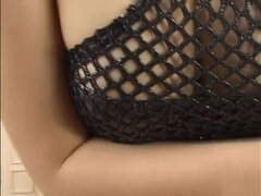 Amateur, Asiático, Japonés, Lencería, Coño, Afeitado, Mojado