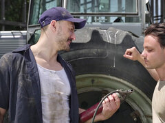 Blasen, Schwanz, Schwul, Wichsen, Flotter dreier, Zug