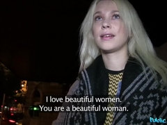 Tetas grandes, Rubia, Mamada, Estilo perrito, Pajear, Al aire libre, Público, Ruso