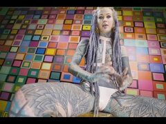 Hd, Masturbation, Orgasme, Solo, Spandex, Tatouage, Nénés, Jouets