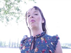 GERMAN SCOUT - Outdoor Casting Anal Sex with Mature Joana Intense caught by Police