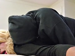 Sissy crossdresser Annette gets motel fucked by a masked man