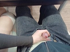 Amateur, Couple, Handjob, Masturbation, Public