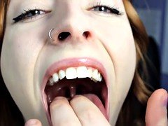 Redhead Tongue And Mouth