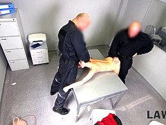 Брутальный секс, Группа, Хд, Полиция, Наказание, Тощие, Втроем, Униформа