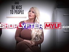 Gorgeous Milf Kit Mercer Caught Hiding Items Under Her Sweater