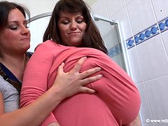 Arsch, Grosser arsch, Braunhaarige, Hd, Riesig, Milf, Monster, Titten