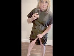 Leie, Amerikanisch, Grosser schwanz, Absätze, Lingerie, Strumpfhose, Transfrau, Stiefmutter