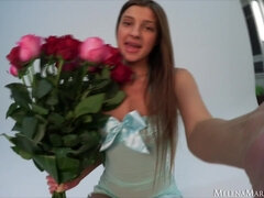 Amazing hot girl Melena A shows her body