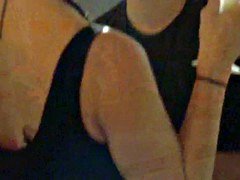 Group of cougars having fun by the pool