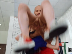 Leie, Tussi, Schwarz, Hundestellung, Europäisch, Sporthalle, Hardcore, Titten