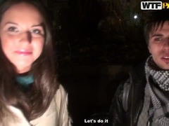 Incroyable, Anal, Brunette brune, Talons, Argent, Collant, Public, Plan cul à trois