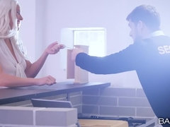 Nana, Blonde, Tchèque, Européenne, Léchez, Seins naturels, Bureau, Piercing