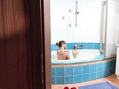 デカチン, デカパイ, 捕まる, バック, 淫乱熟女, 天然, ハメ撮り, 剃毛