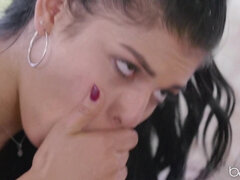 Office Latina Flirt Ignites Wild Sensual Fetish Heat