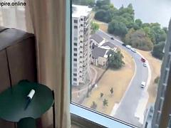 素人, アナル, アジア人, ぽっちゃり, デカパイ, フェラチオ, 異人種間, 淫乱熟女