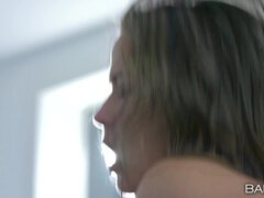 Nana, Grosse bite, Brunette brune, En levrette, Érotique, Petite amie, Mature, Jarretelles