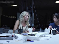 Delphine Films- Co-Workers Katie Morgan and David Lee Fuck On The Bosss Desk