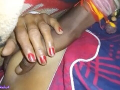 Tante, Grosser arsch, Paar, Handjob, Indisch, Lecken, Milf